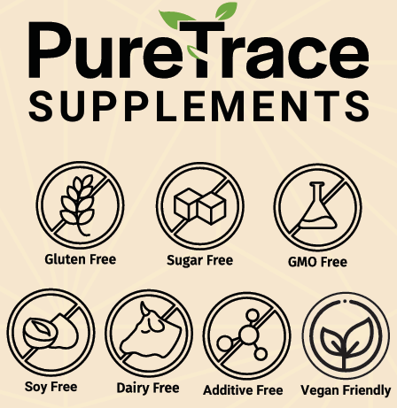 PureTrace glycine powder — USA-made supplement for anxiety relief and sleep.